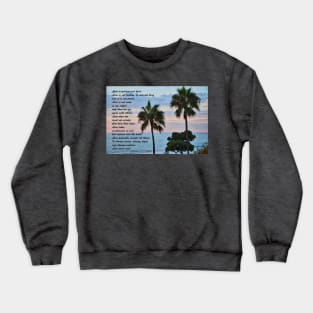 Love Is Patient: Ocean Palm Trees Crewneck Sweatshirt